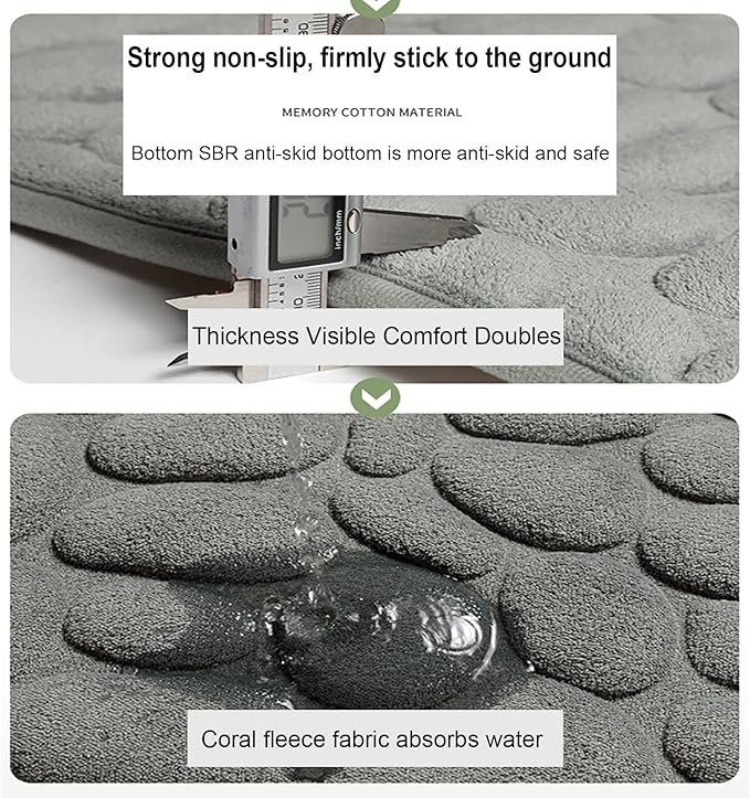 Memory Foam Bathroom Mat super absorbent - Image 4