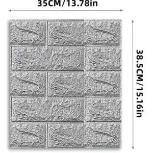 Self-Adhesive 3D Wall Sticker - Waterproof Foam Brick Wallpaper - Image 5