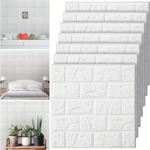 Self-Adhesive 3D Wall Sticker - Waterproof Foam Brick Wallpaper - Image 3