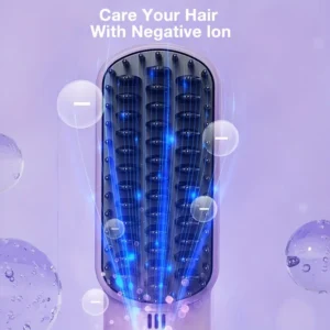 Portable Cordless Hair Straightener Brush - Image 12