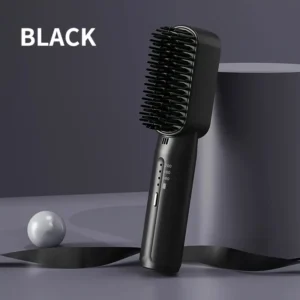 Portable Cordless Hair Straightener Brush - Image 2