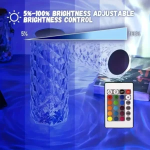 RGB Touch Sensor Crystal Table Lamp! - Image 7