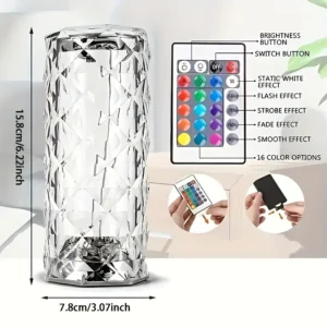 RGB Touch Sensor Crystal Table Lamp! - Image 5