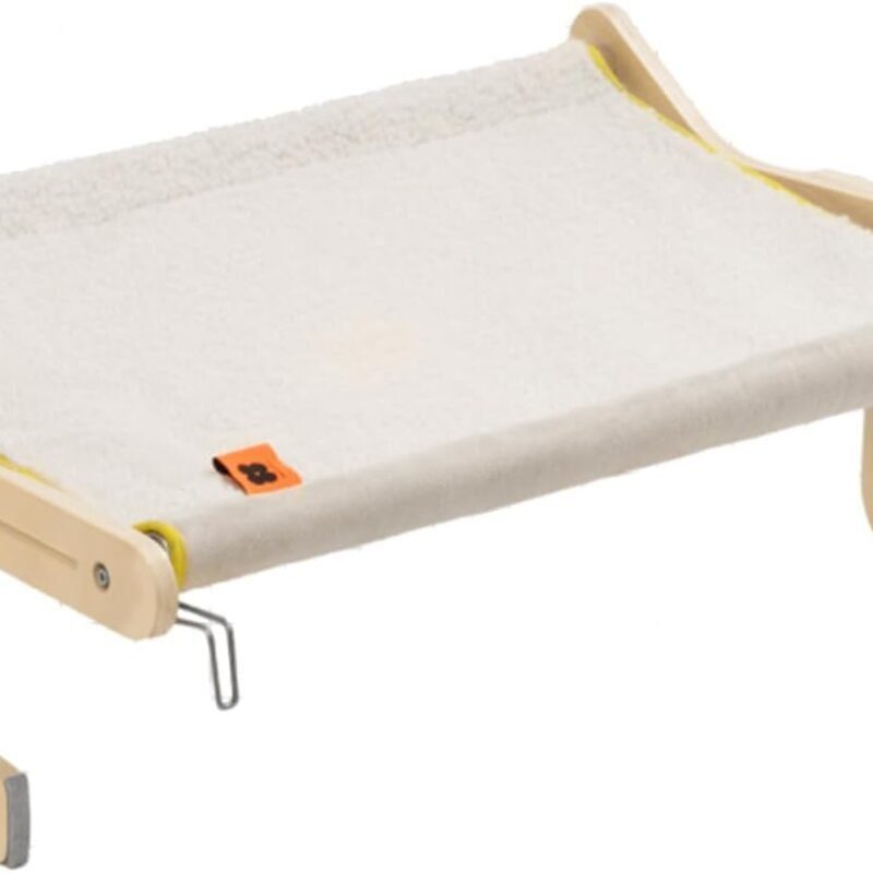 Deluxe Wooden Cat Bed or Window Perch - Hammock Bed