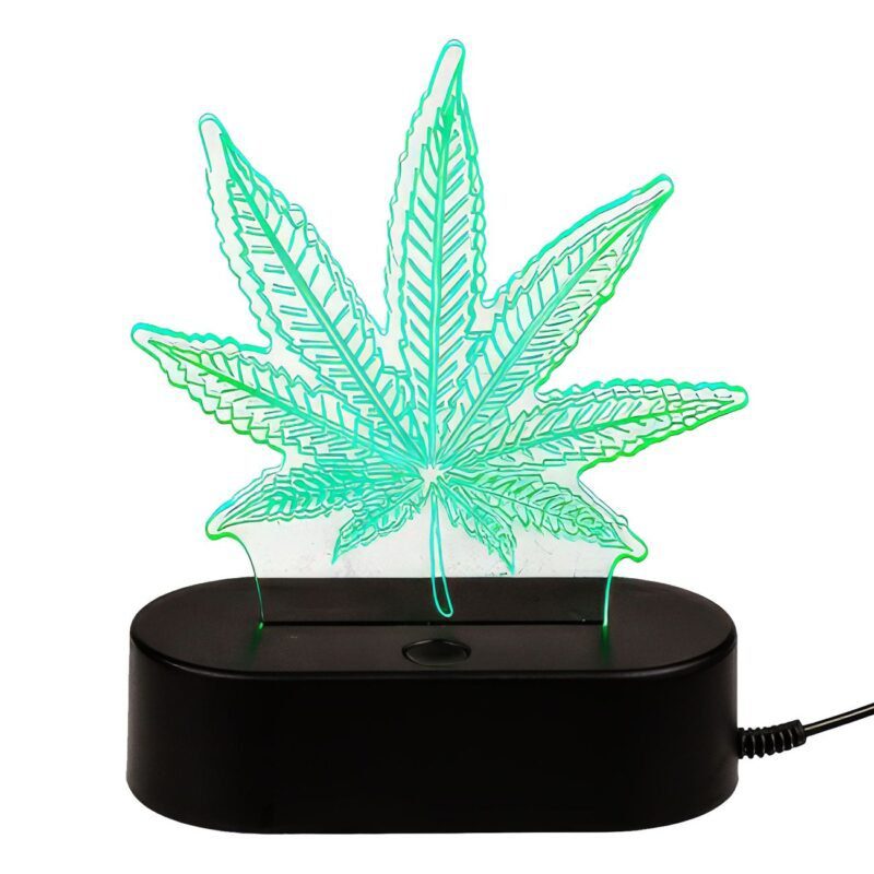 Leaf-Shaped 3D Night Light with Touch Control