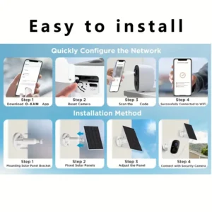 Camera Waterproof Solar Battery Security - Image 4