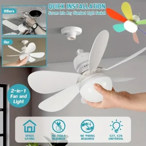 Stylish Ceiling Fan Light with Remote Control - Image 7