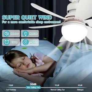 Stylish Ceiling Fan Light with Remote Control - Image 8