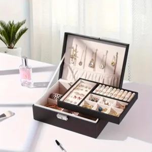 Chic Jewelry Organizer with Lock - Image 3