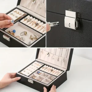 Chic Jewelry Organizer with Lock - Image 8